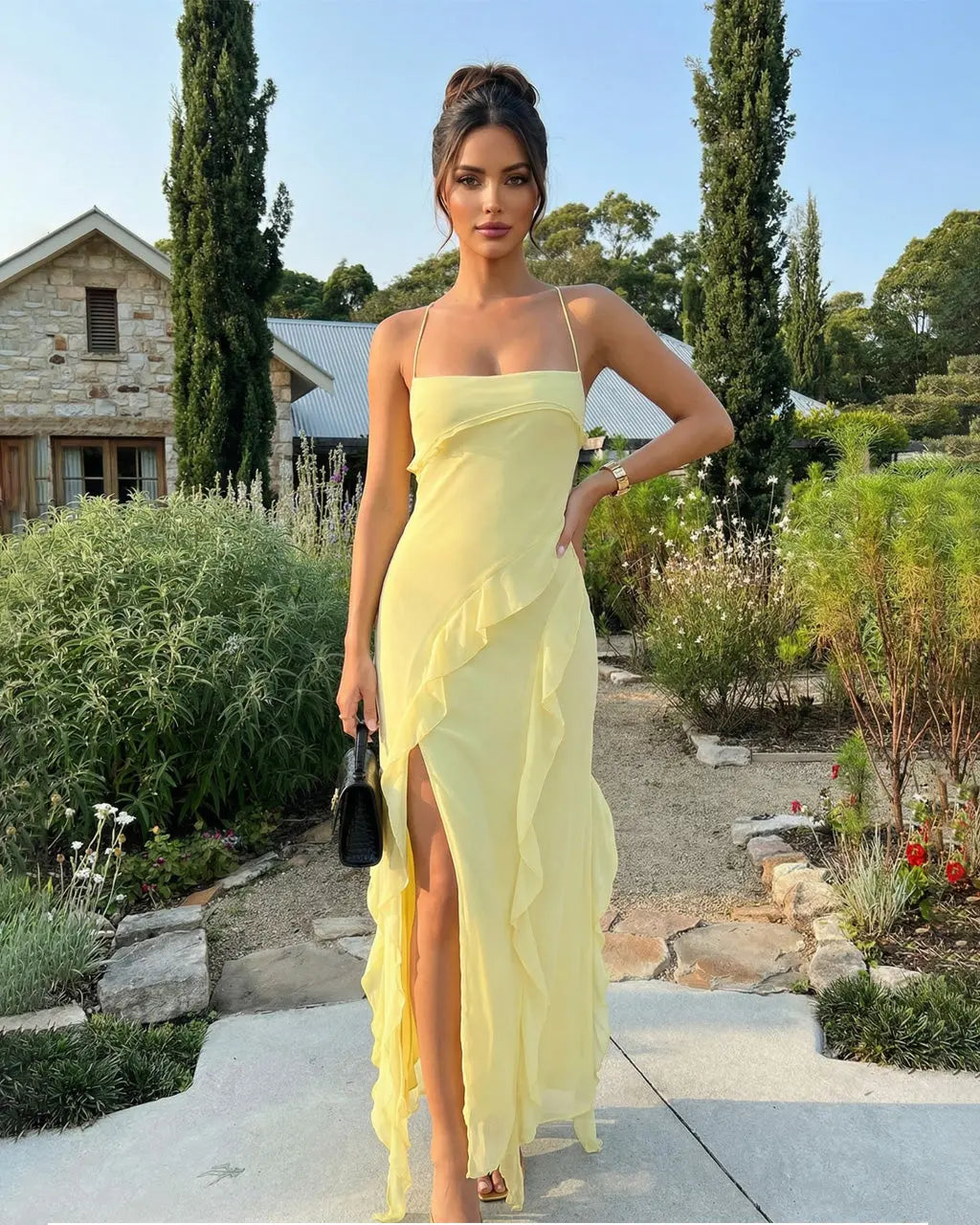 blosee Marbella Front Slit Dress