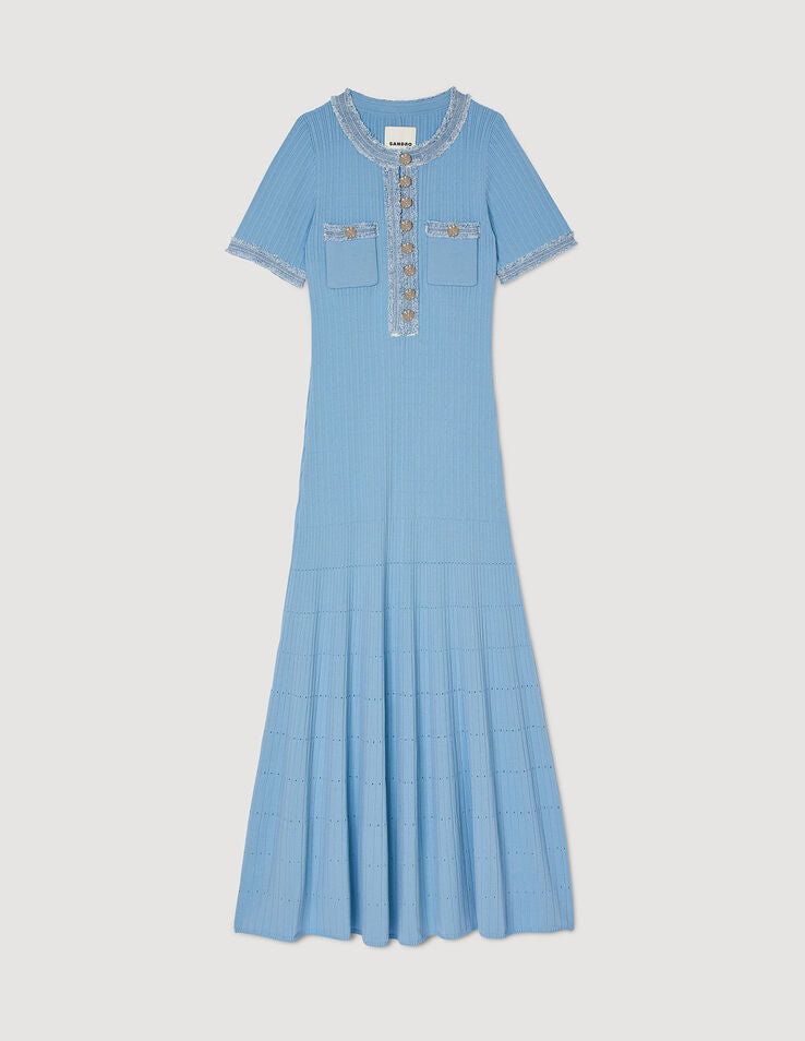 SANDRO BLUE DENIM DRESS