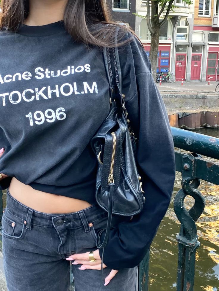 Zwarte top van Acne