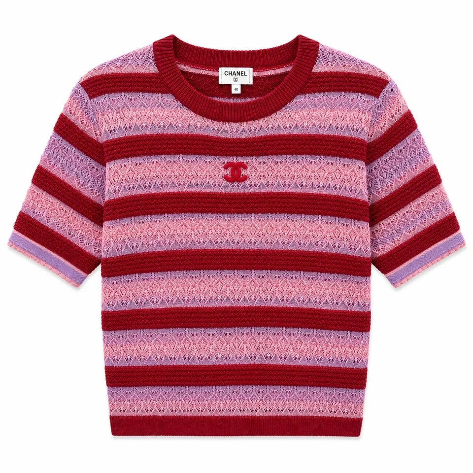CC KNIT TOP - PINK