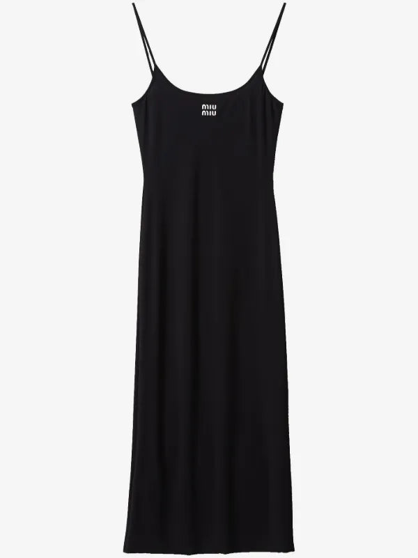 MIU BASIC LANGE RIBGEBREIDE JURK
