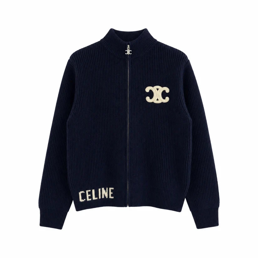 CELI ZIP SWEATER WHITE