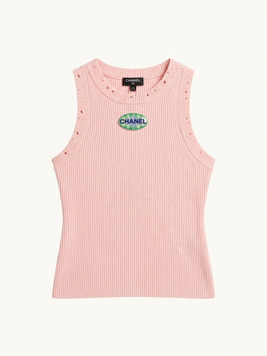 CC KNITTED TANK TOP - PINK