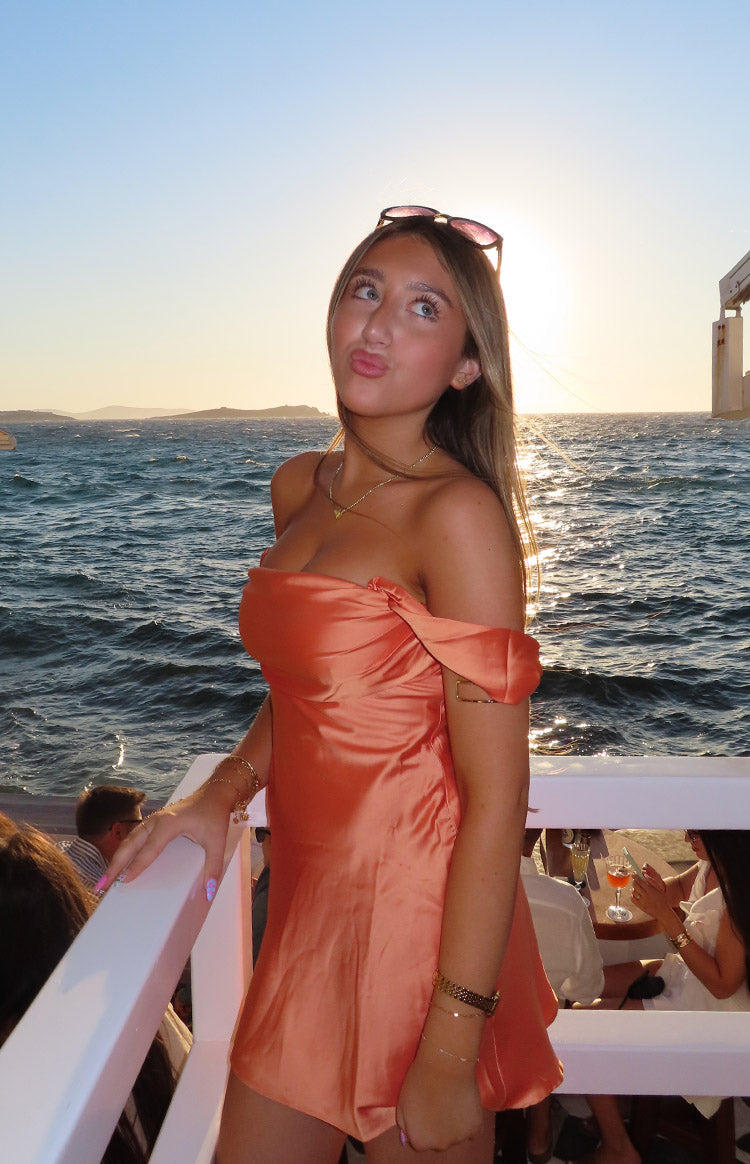 blosee Alessia Off The Shoulder Mini Dress