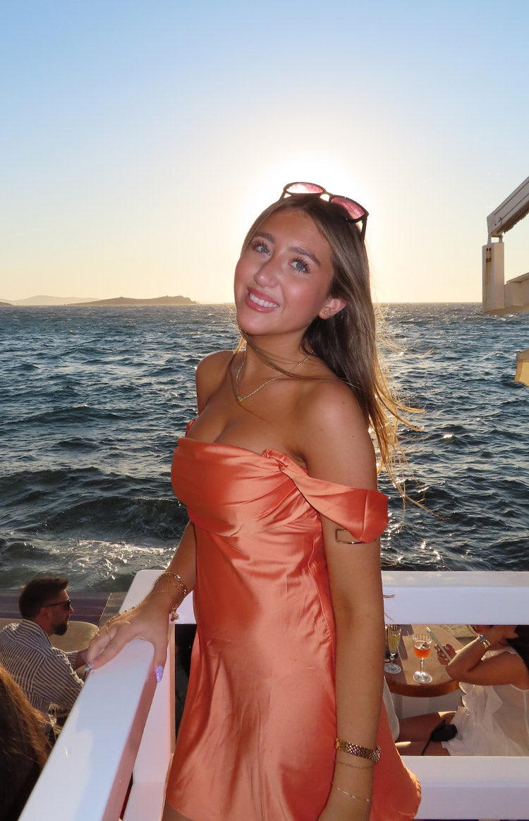 blosee Alessia Off The Shoulder Mini Dress