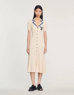 SANDRO LONG RIB DRESS