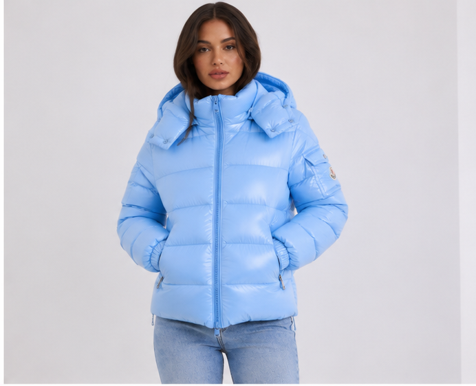 Ice blue monk jacket