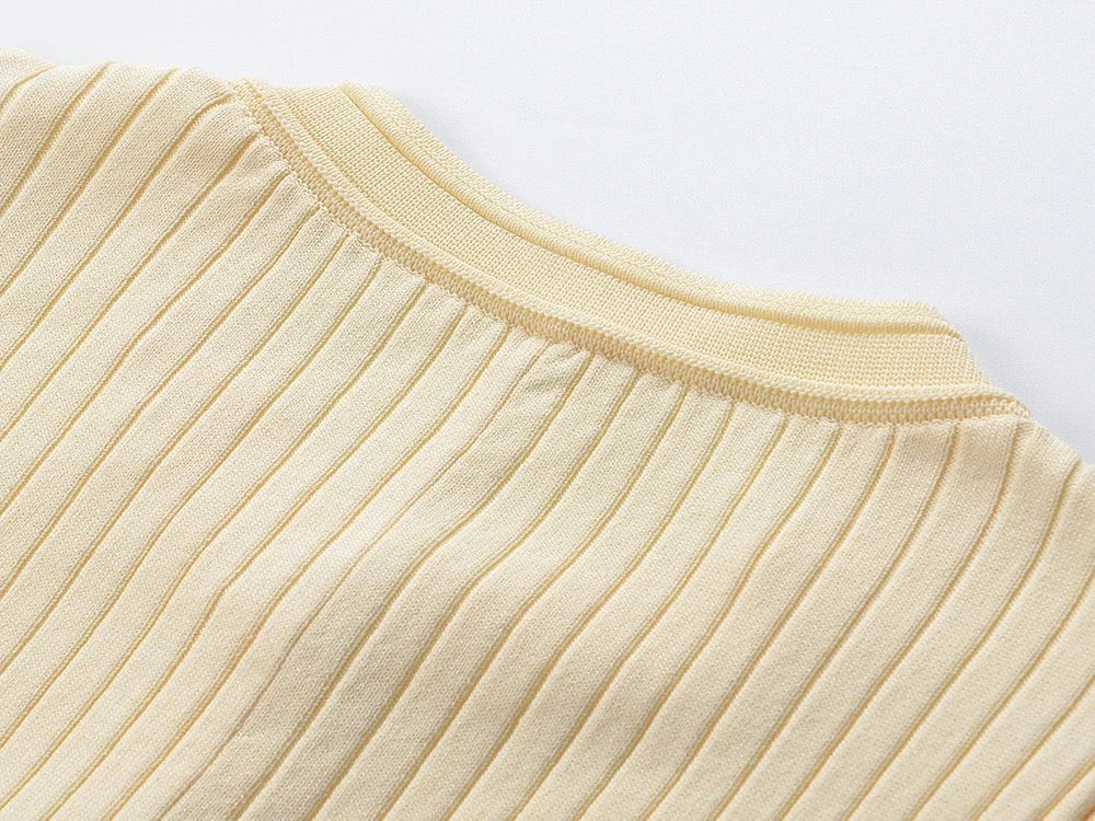 SANDRO SHORT SLEEVE KNIT DRESS