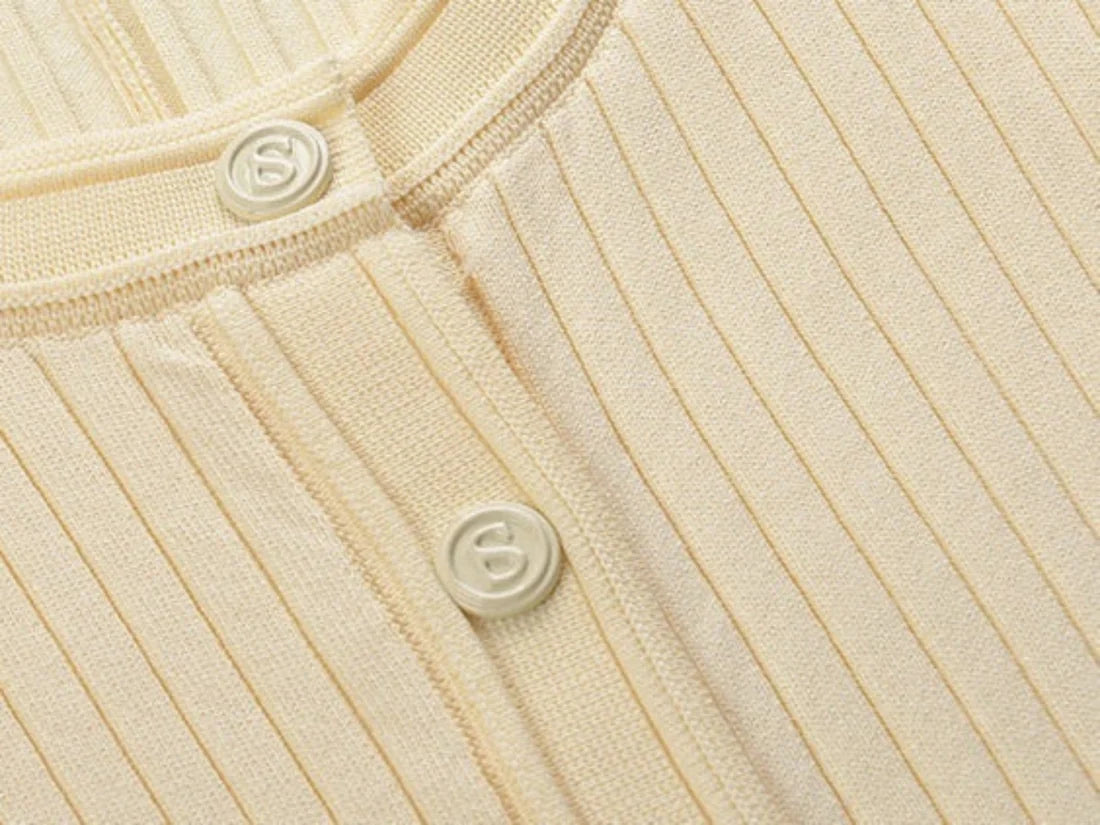 SANDRO SHORT SLEEVE KNIT DRESS