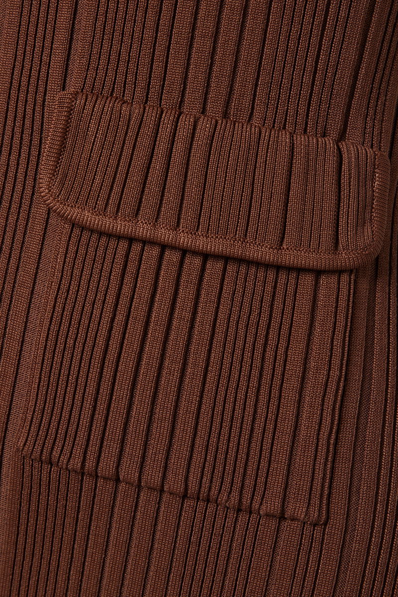 SELF BROWN KNIT DRESS