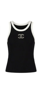 CC TOP RHINESTONE LOGO