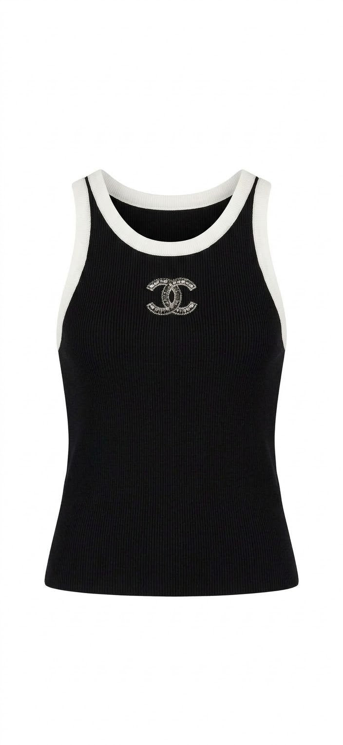 CC TOP RHINESTONE LOGO