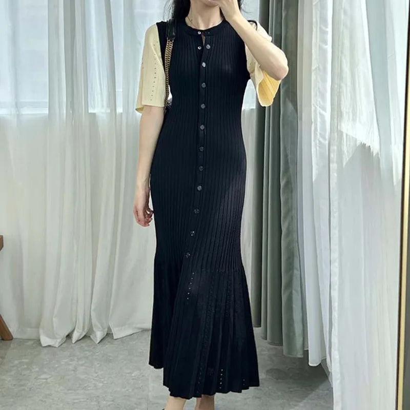 SANDR SHORT SLEEVE KNIT DRESS