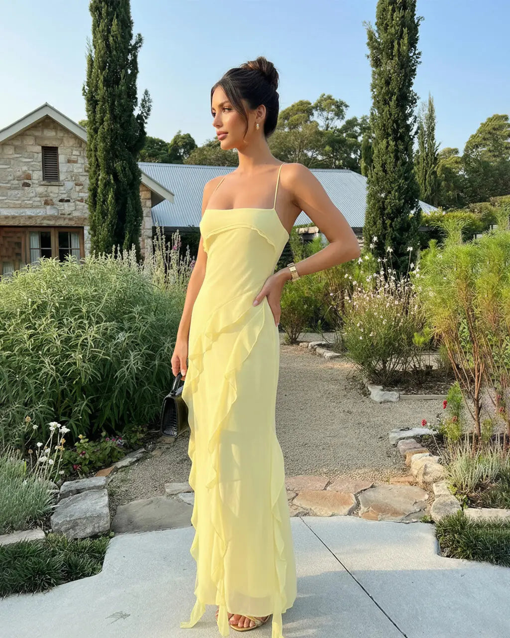 blosee Marbella Front Slit Dress