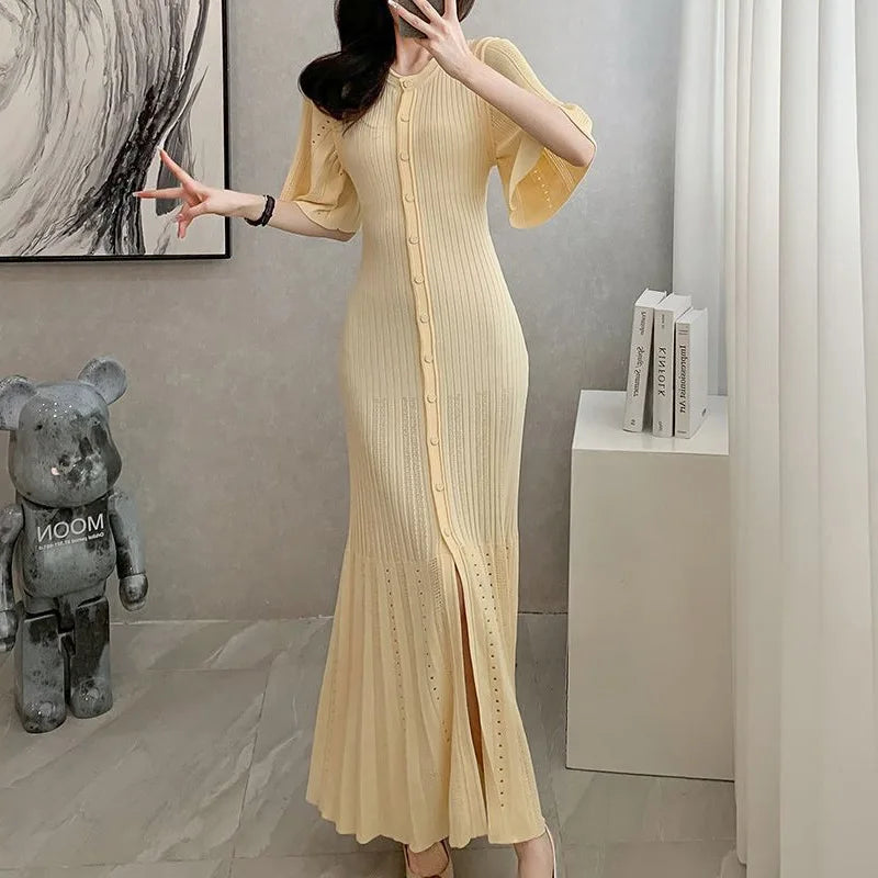 SANDR SHORT SLEEVE KNIT DRESS