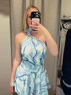 Jurk met abstracte print