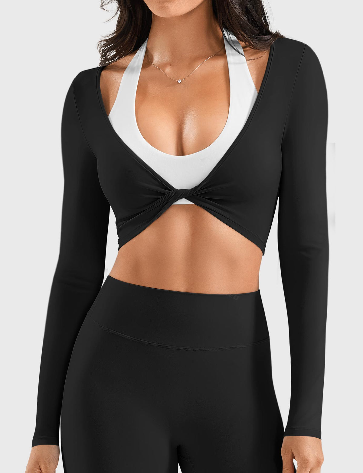 Blosee Kendall Twist Front Ballet Long Sleeve Top