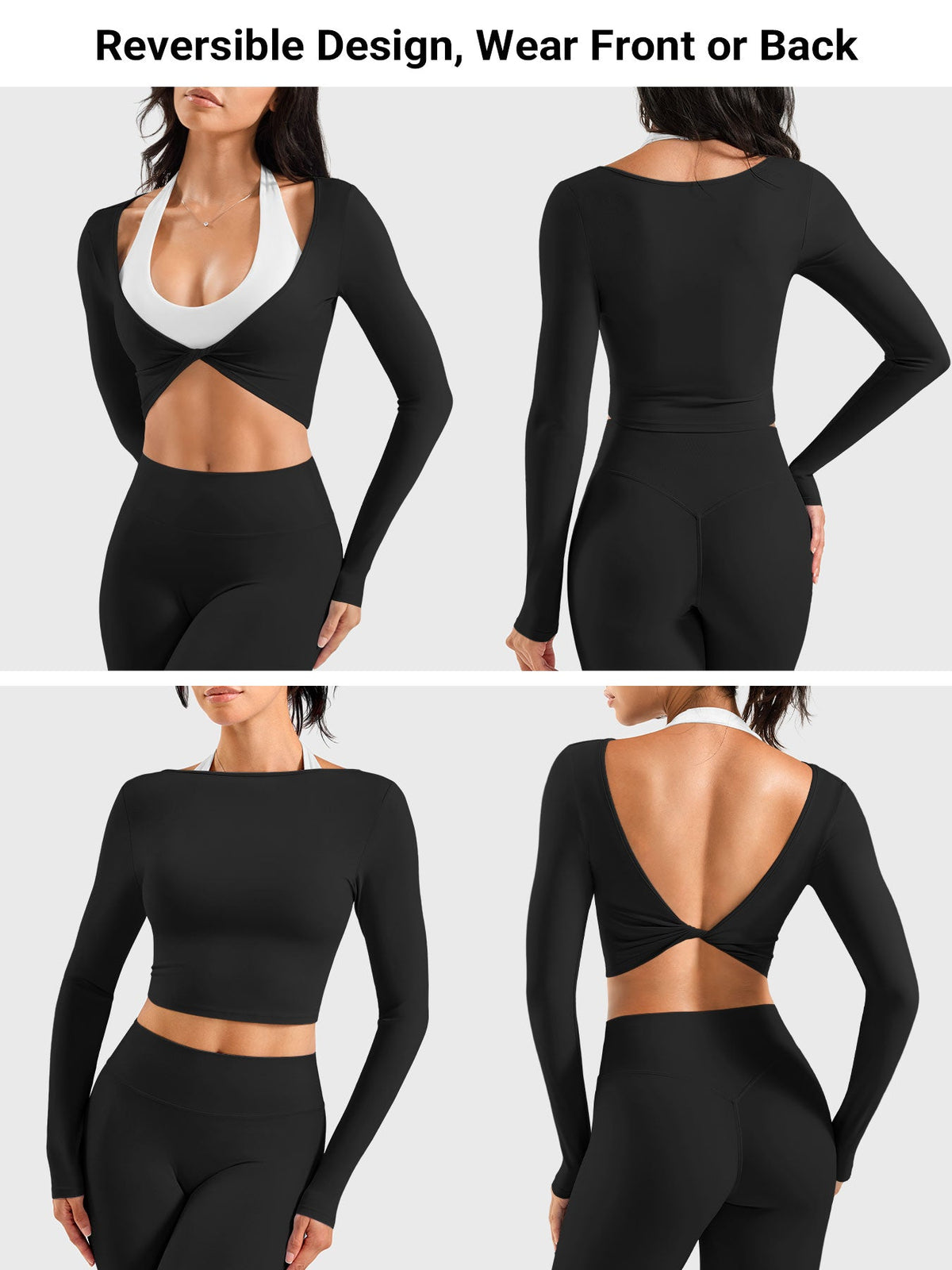Blosee Kendall Twist Front Ballet Long Sleeve Top