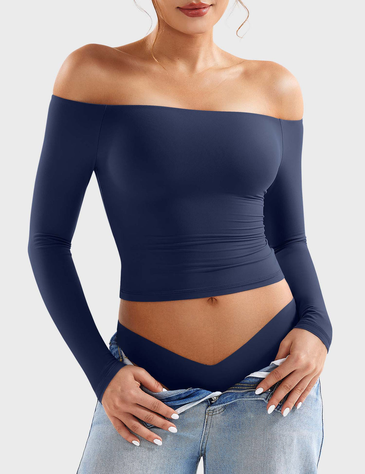 Blosee Kylie Off-Shoulder Capri Leggings Set