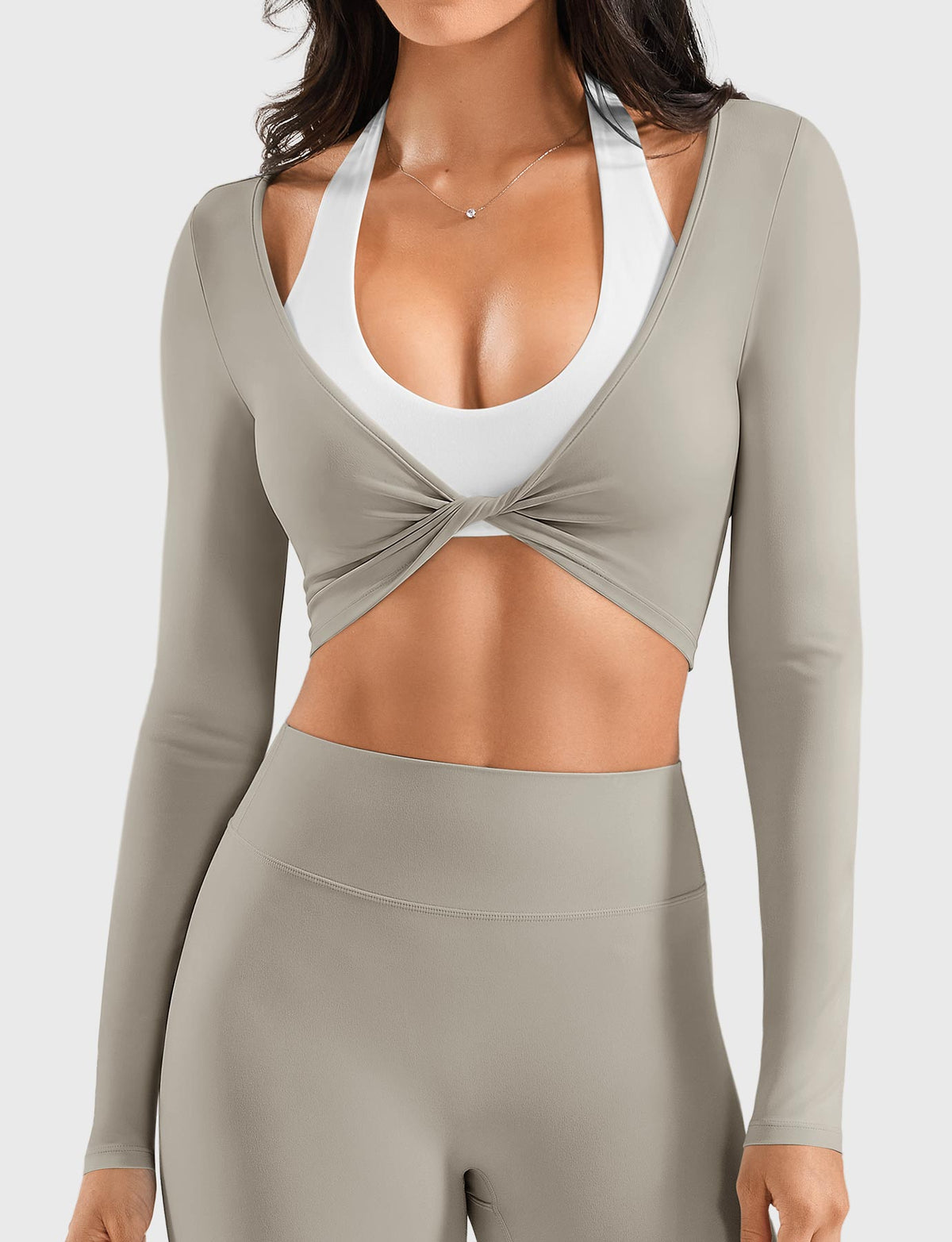 Blosee Kendall Twist Front Ballet Long Sleeve Top