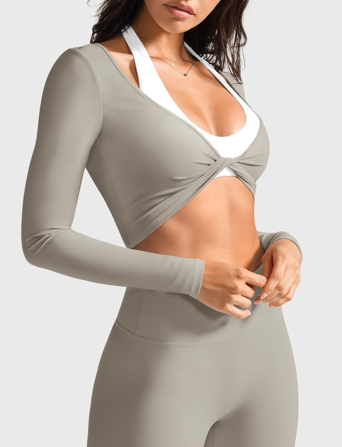 Blosee Kendall Twist Front Ballet Long Sleeve Top