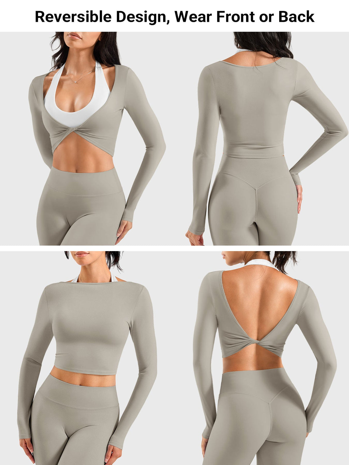 Blosee Kendall Twist Front Ballet Long Sleeve Top