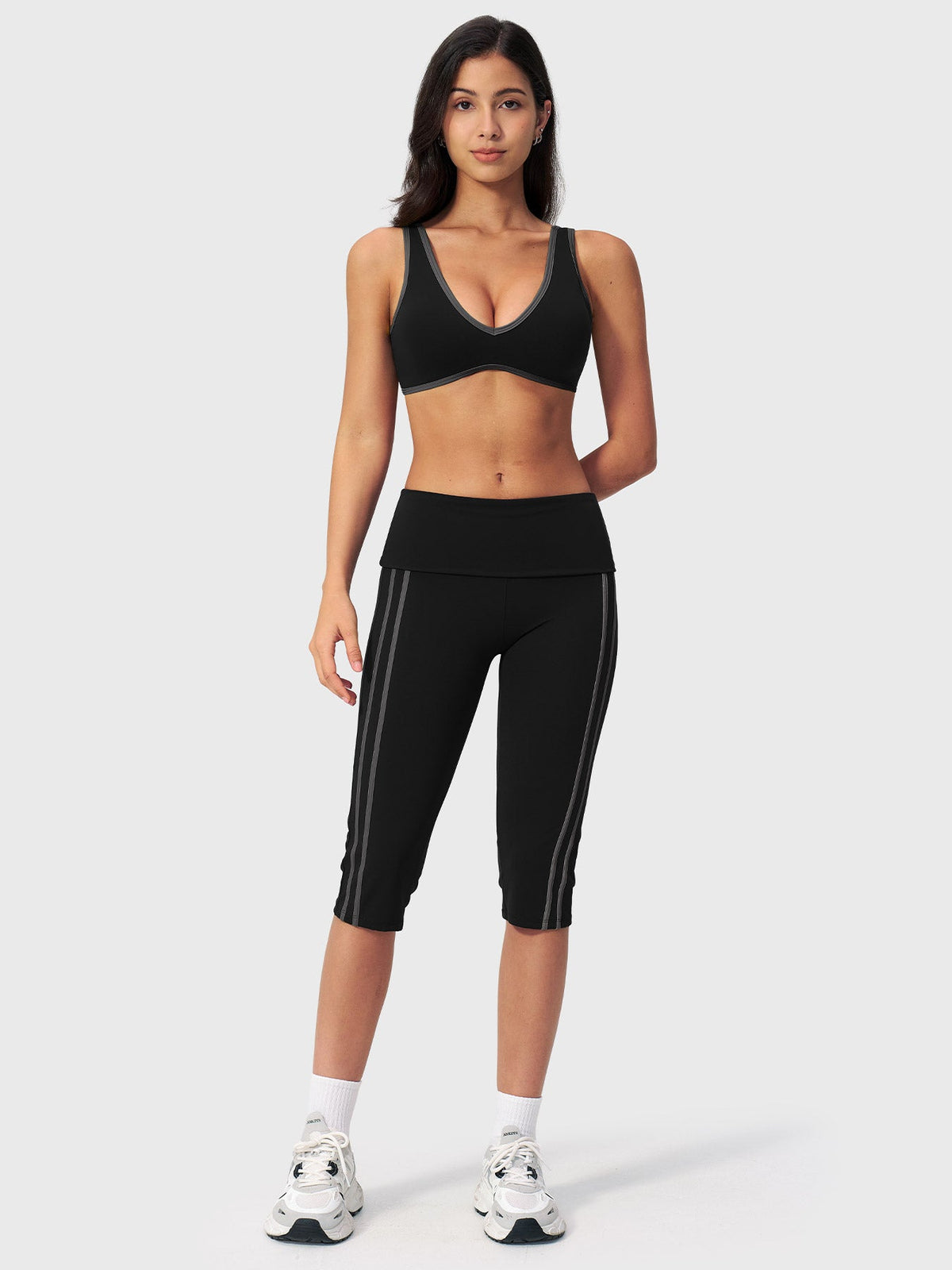 Blosee Fayza Fold Over Capri Leggings