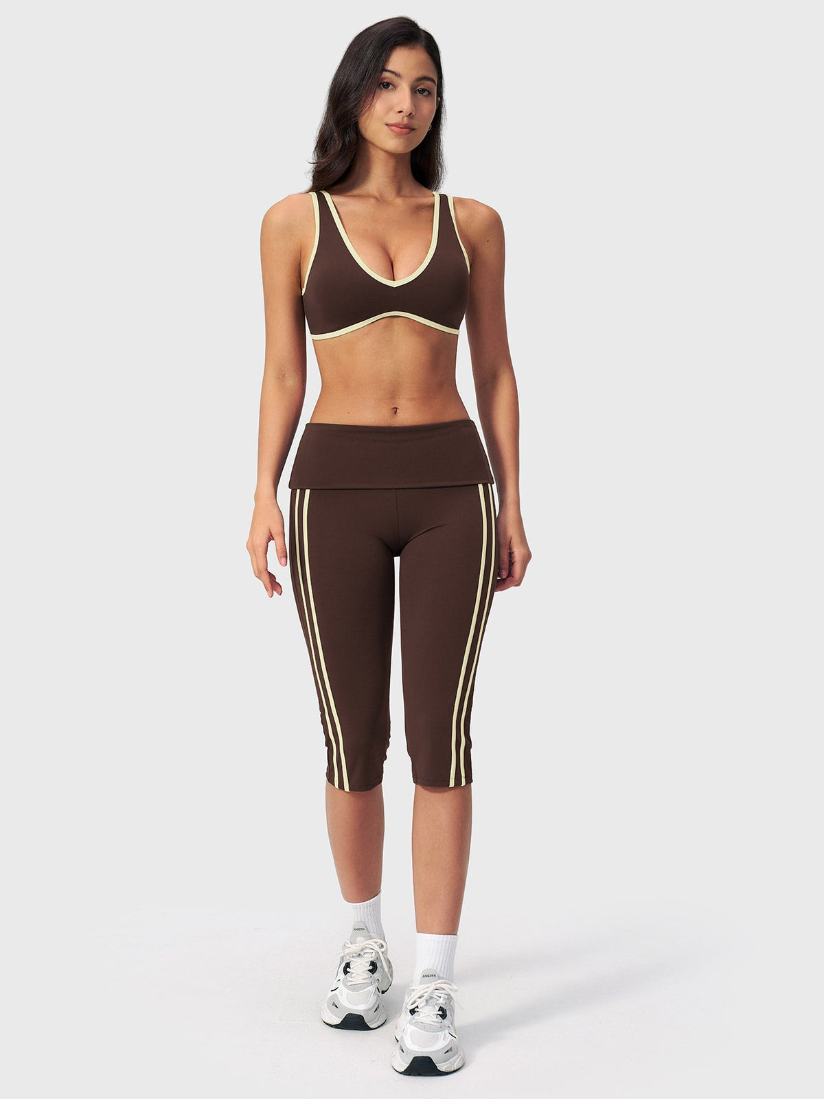 Blosee Fayza Fold Over Capri Leggings