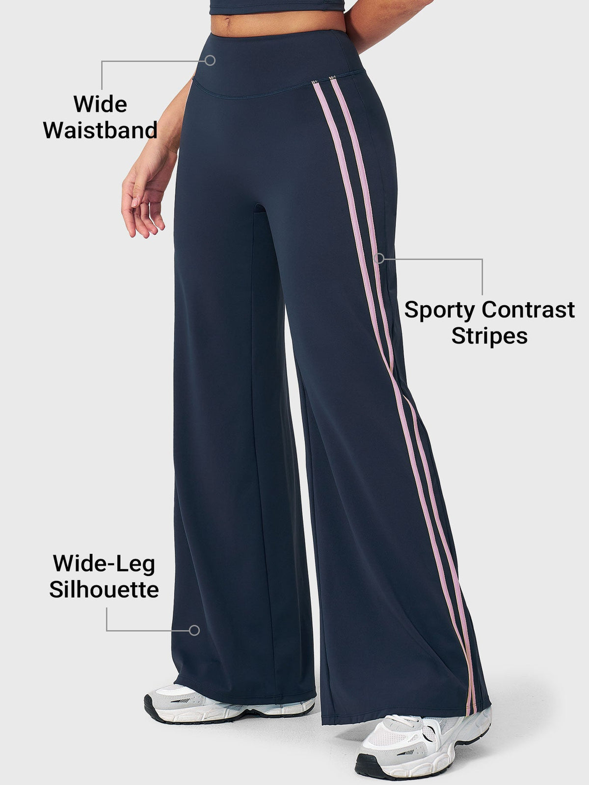 Blosee Fayza Stripe Straight Leggings