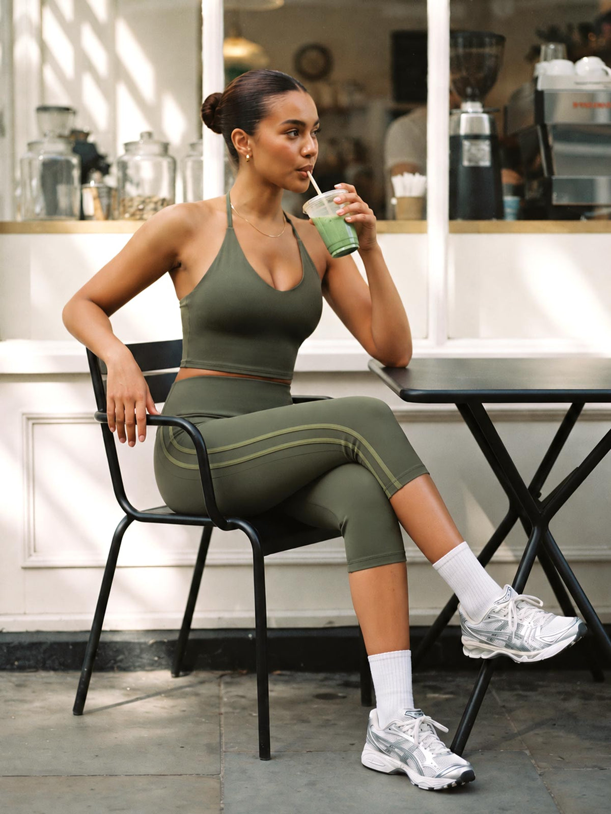 Blosee Fayza Fold Over Capri Leggings