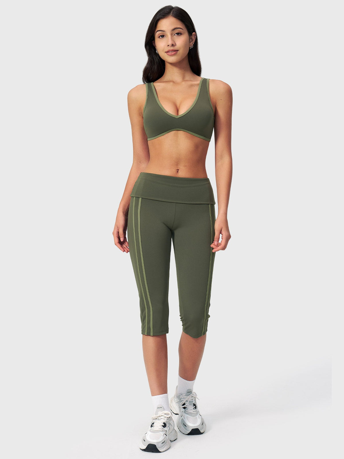 Blosee Fayza Fold Over Capri Leggings