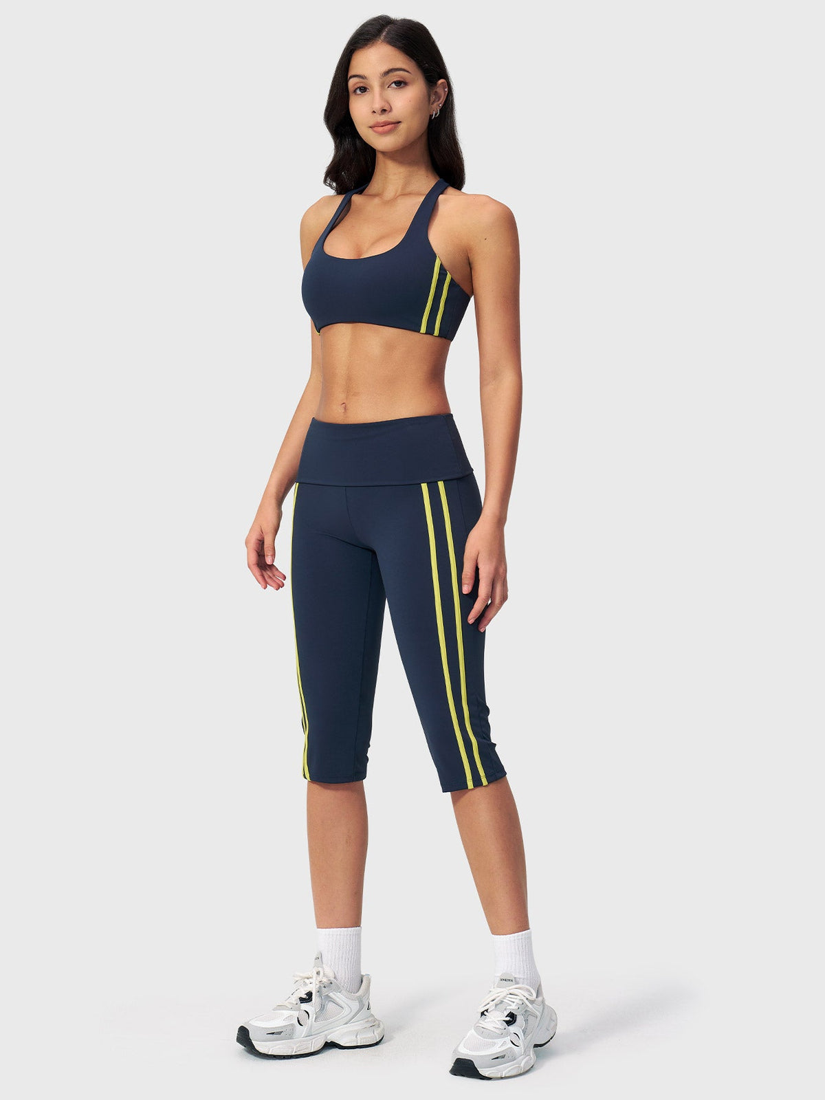 Blosee Fayza Fold Over Capri Leggings
