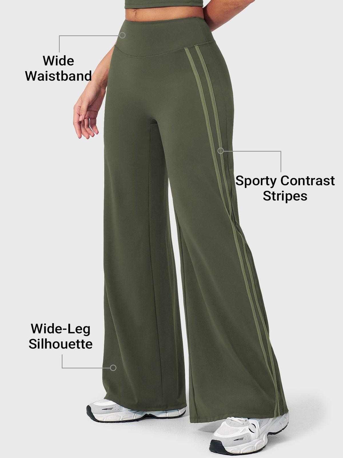 Blosee Fayza Stripe Straight Leggings